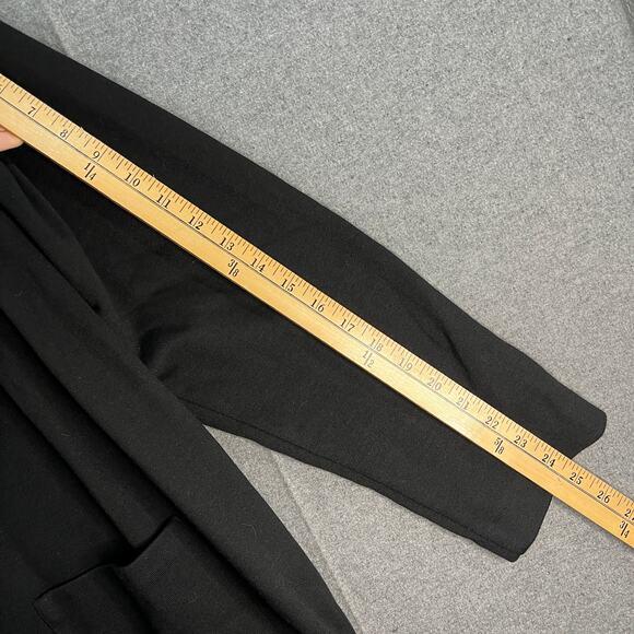 Susan Graver Weekend Regular Marina Knit Blazer Black, Size 3X - Picture 5 of 9